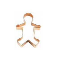 Copper Gingerbread Boy Cookie Cutter – 5″